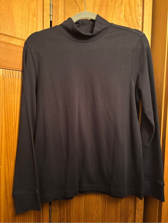 Lands' End Tops - Women’s Land’s End Black Loose Turtleneck/Mock Neck Size Small